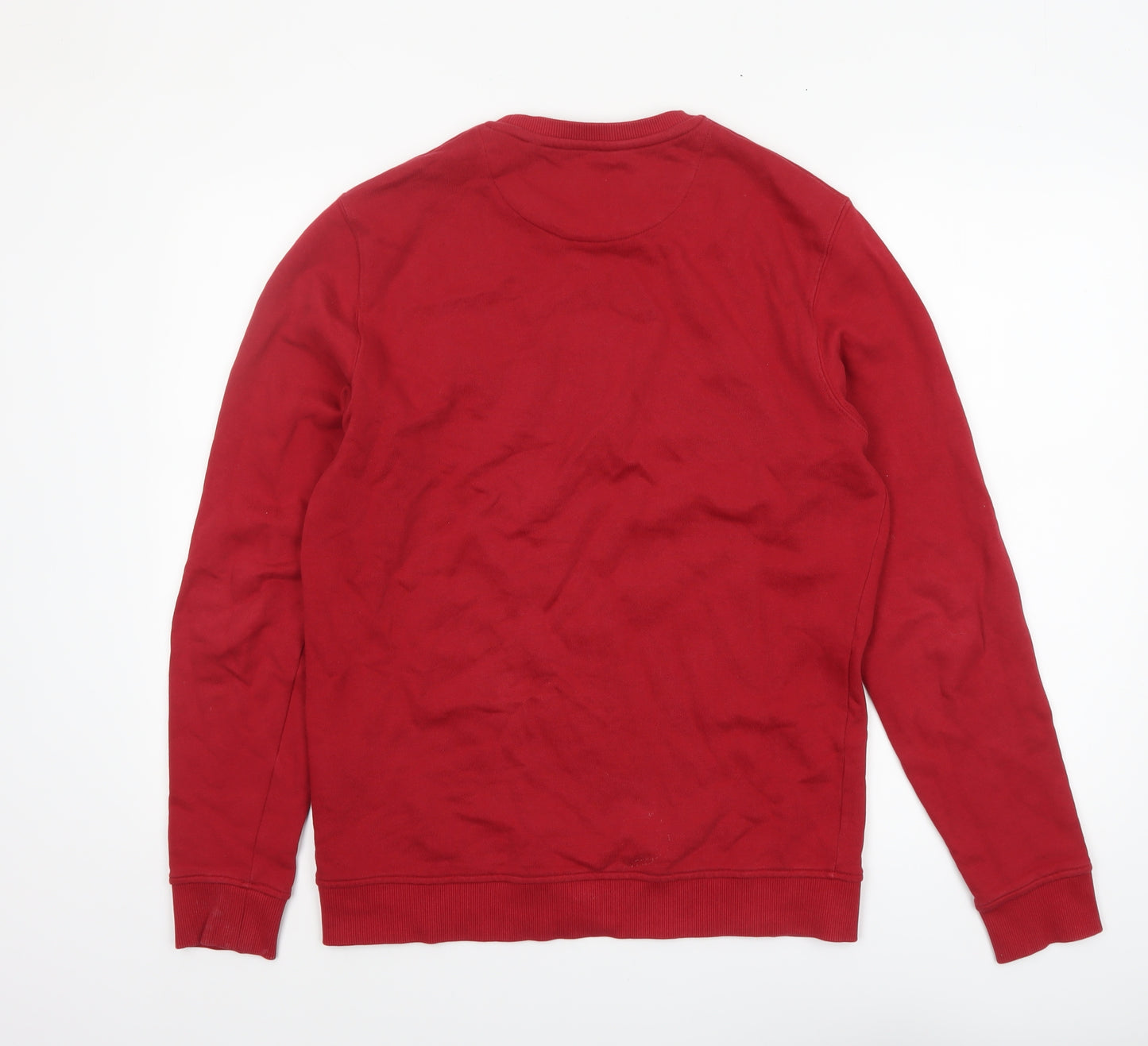 Lyle & Scott Men's Red Organic Cotton Crew Neck Sweatshirt M