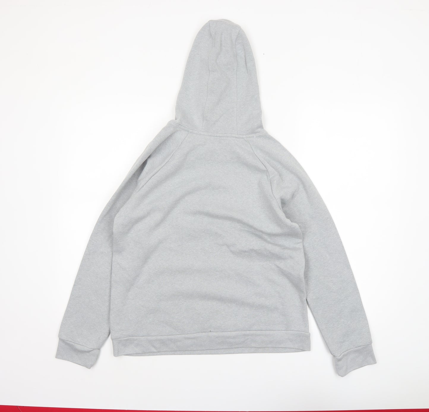 Under Armour Boys Grey Hoodie YXL Loose Fit Cotton Blend Pullover