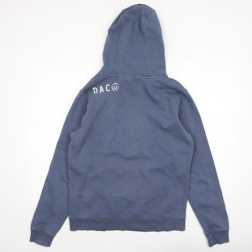 Duck and Cover Men's Blue Pullover Hoodie M Graphic Fleece Sweatshirt