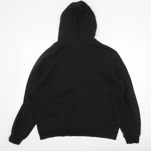 Puma Men's Black Pullover Hoodie Size L Fleece Sweatshirt