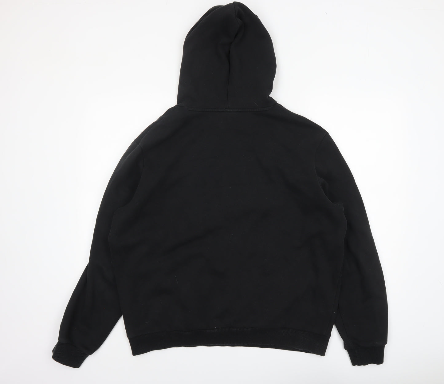Puma Men's Black Pullover Hoodie Size L Fleece Sweatshirt
