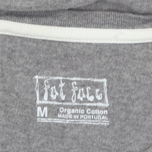 Fat Face Men's Grey Tour de Force Graphic Cotton T-Shirt Size M