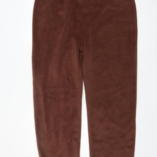 Françoise Saget Women Brown Fleece Lounge Pants Size 20