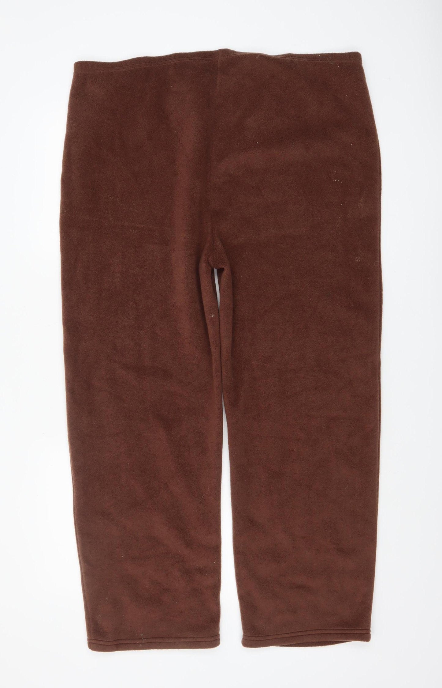 Françoise Saget Women Brown Fleece Lounge Pants Size 20