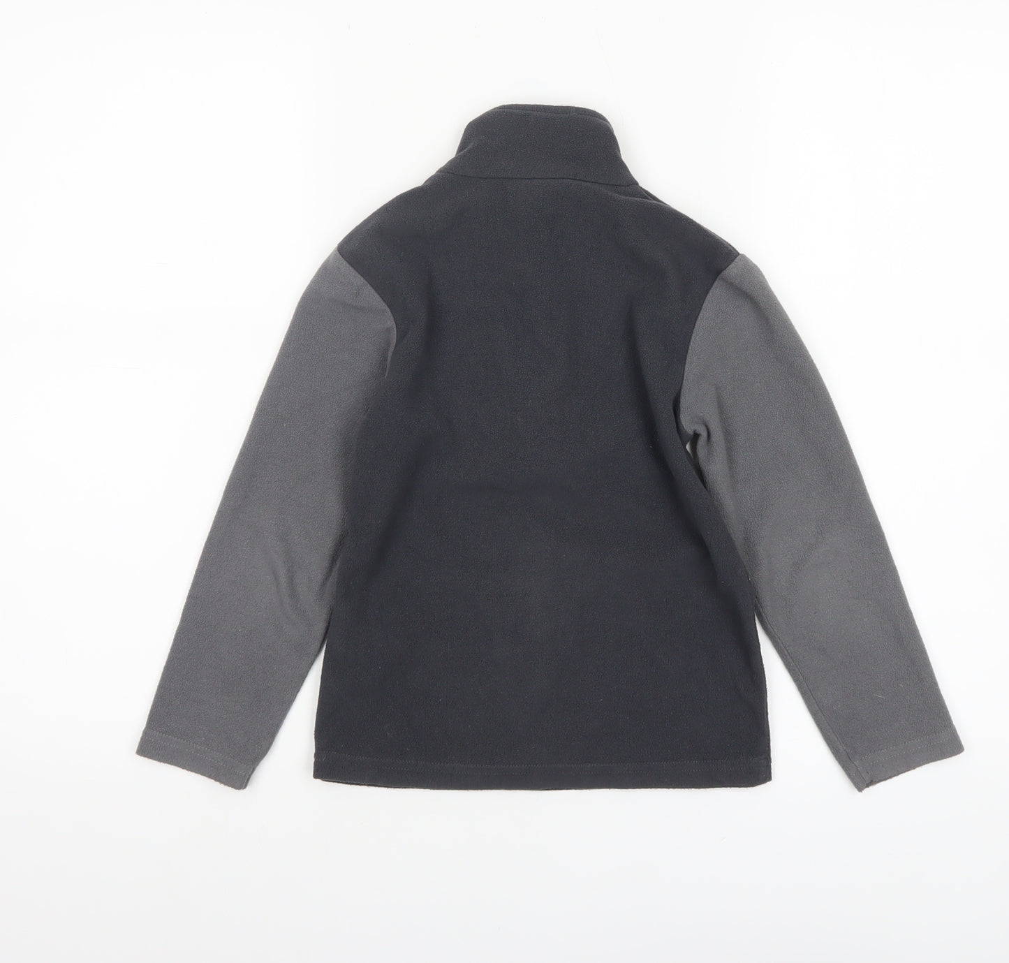 Mountain Warehouse Boys Black Fleece 1/4 Zip Pullover Sweatshirt 5-6 Years