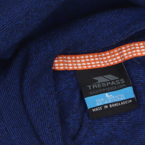 Trespass Men’s Blue Fleece 1/4 Zip Pullover Sweatshirt Size L