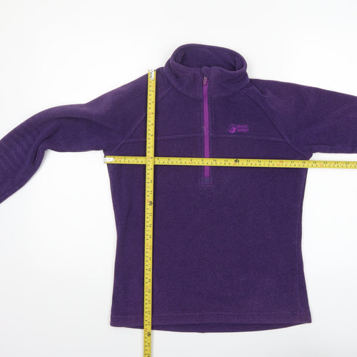 North Ridge Women's Purple Fleece 1/2 Zip Pullover Sweatshirt Size 10