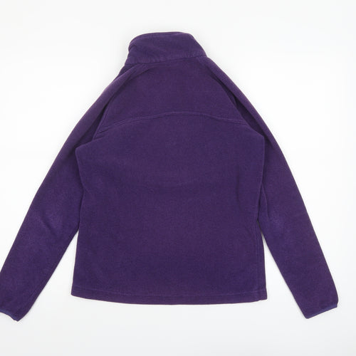 North Ridge Women's Purple Fleece 1/2 Zip Pullover Sweatshirt Size 10