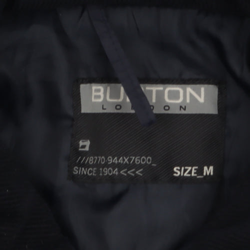 Burton London Men's Blue Quilted Nylon Jacket Size M