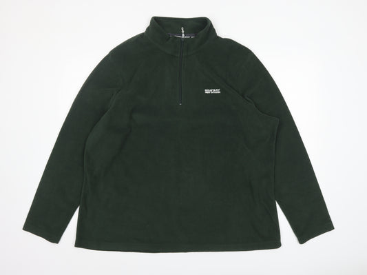 Regatta Women's Dark Green Fleece 1/4 Zip Pullover UK 22