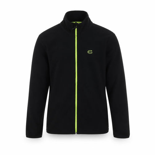 Champion Boys Black Full Zip Fleece Track Jacket Size 11-12 Years