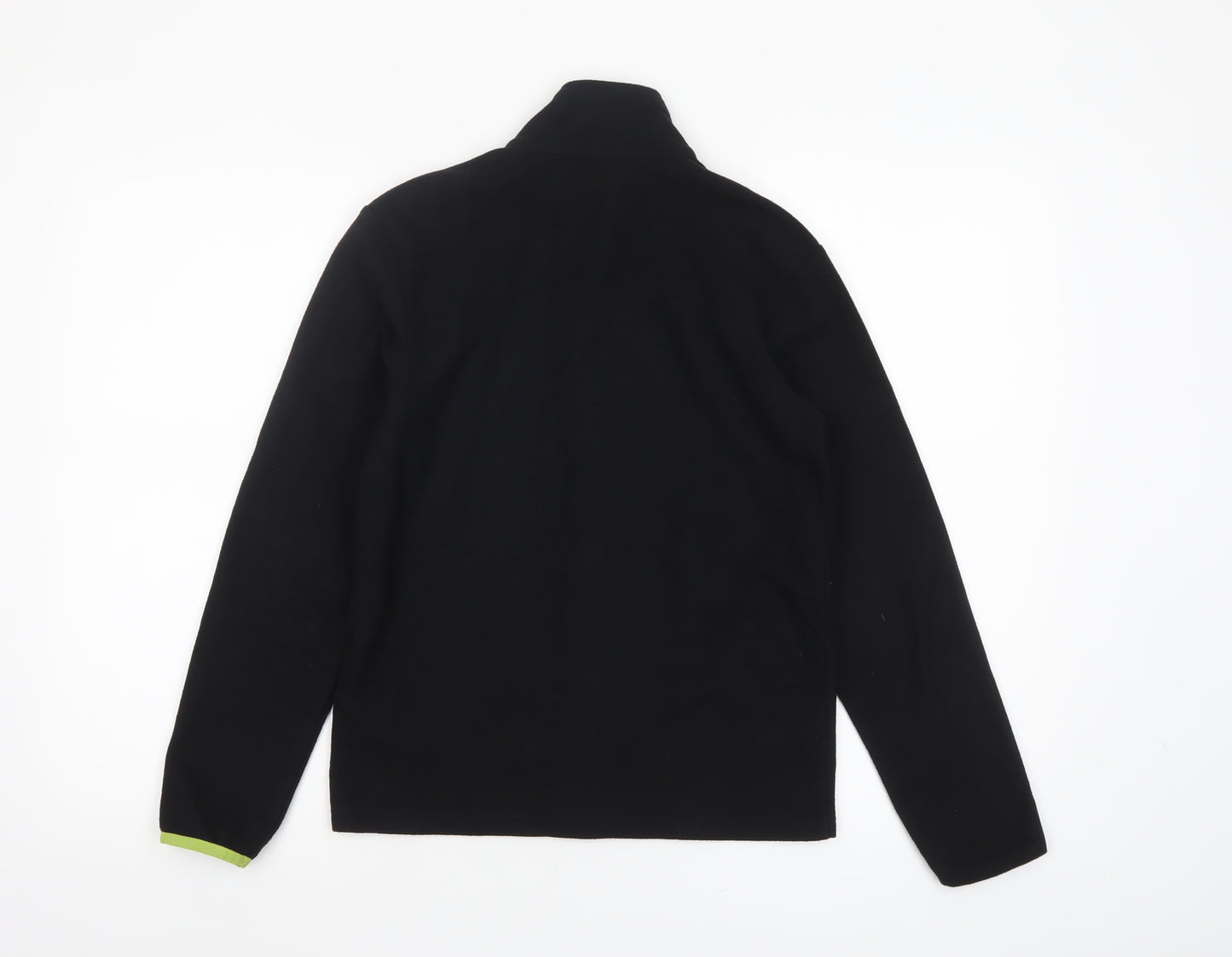 Champion Boys Black Full Zip Fleece Track Jacket Size 11-12 Years