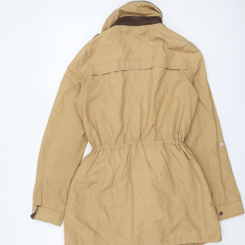 Reserved Women's Beige Mid-Length Parka Coat Size 10