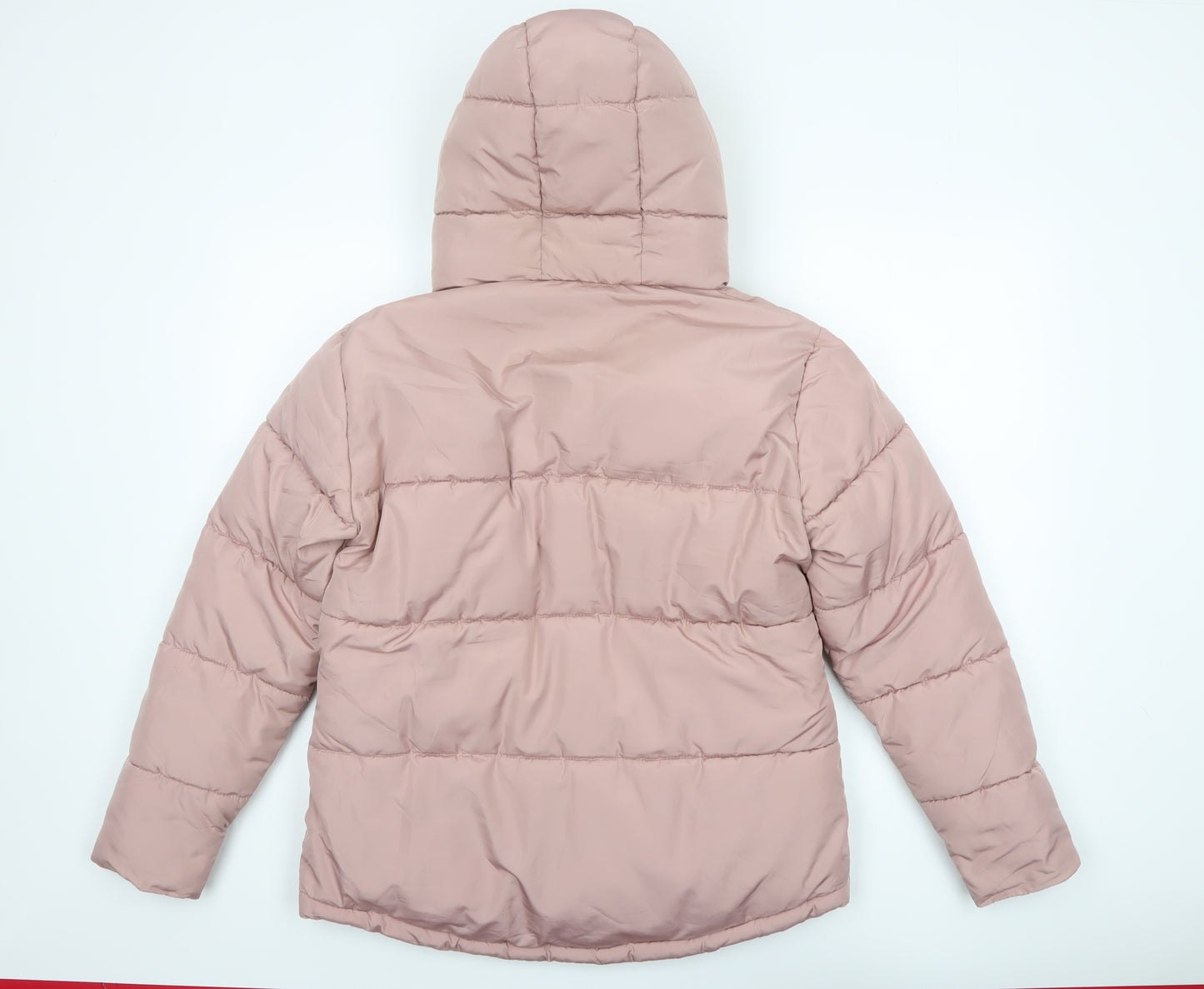 Dorothy Perkins Women Pink Puffer Jacket Hooded UK 12 Winter Coat