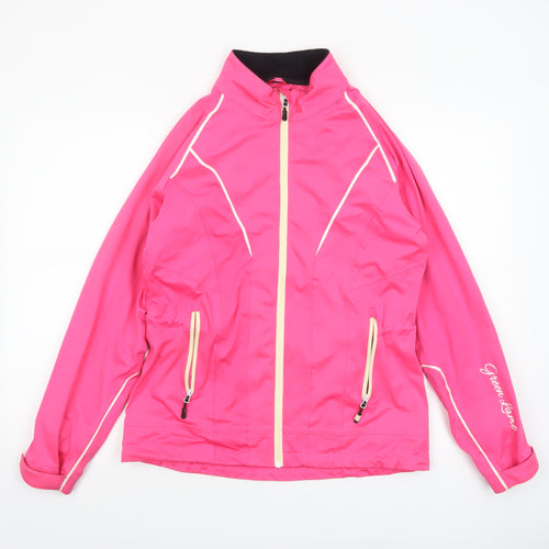 Green Lamb Women's Pink Waterproof Windbreaker Jacket S