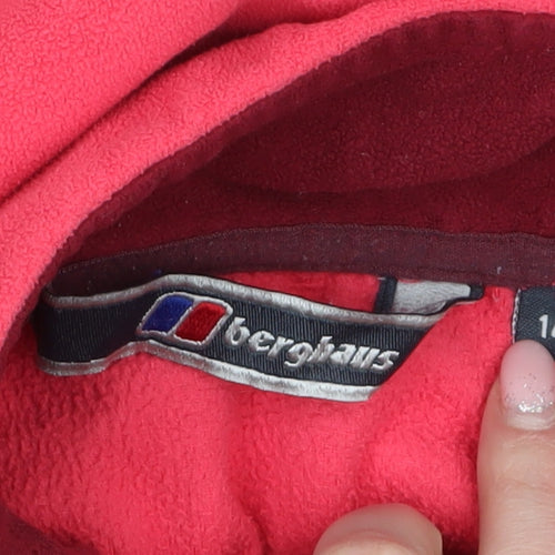 Berghaus Women's Pink 1/2 Zip Fleece Pullover Size 14