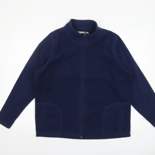 Anthology Women's Blue Fleece Full Zip Jacket Size 16/18