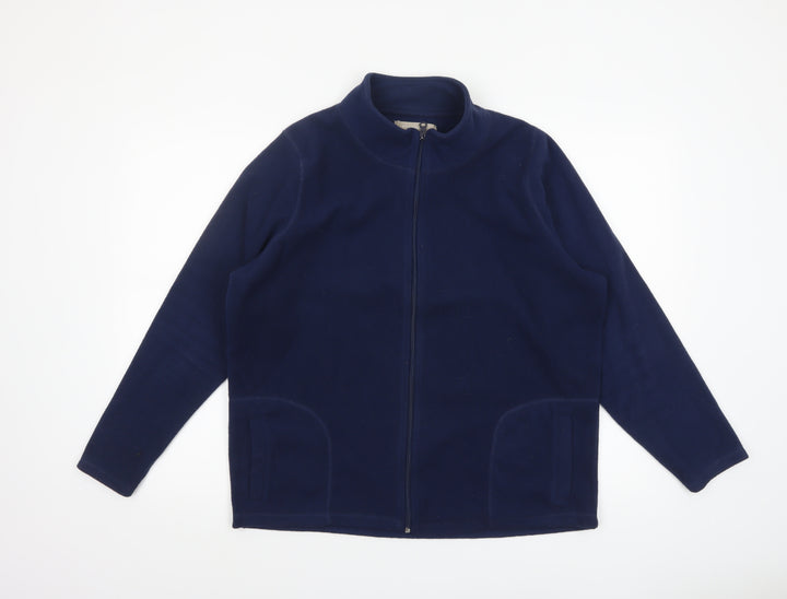 Anthology Women's Blue Fleece Full Zip Jacket Size 16/18