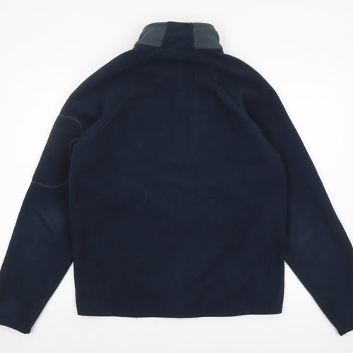 Quechua Men's Blue Fleece Full Zip Jacket L Regular Fit Outdoor
