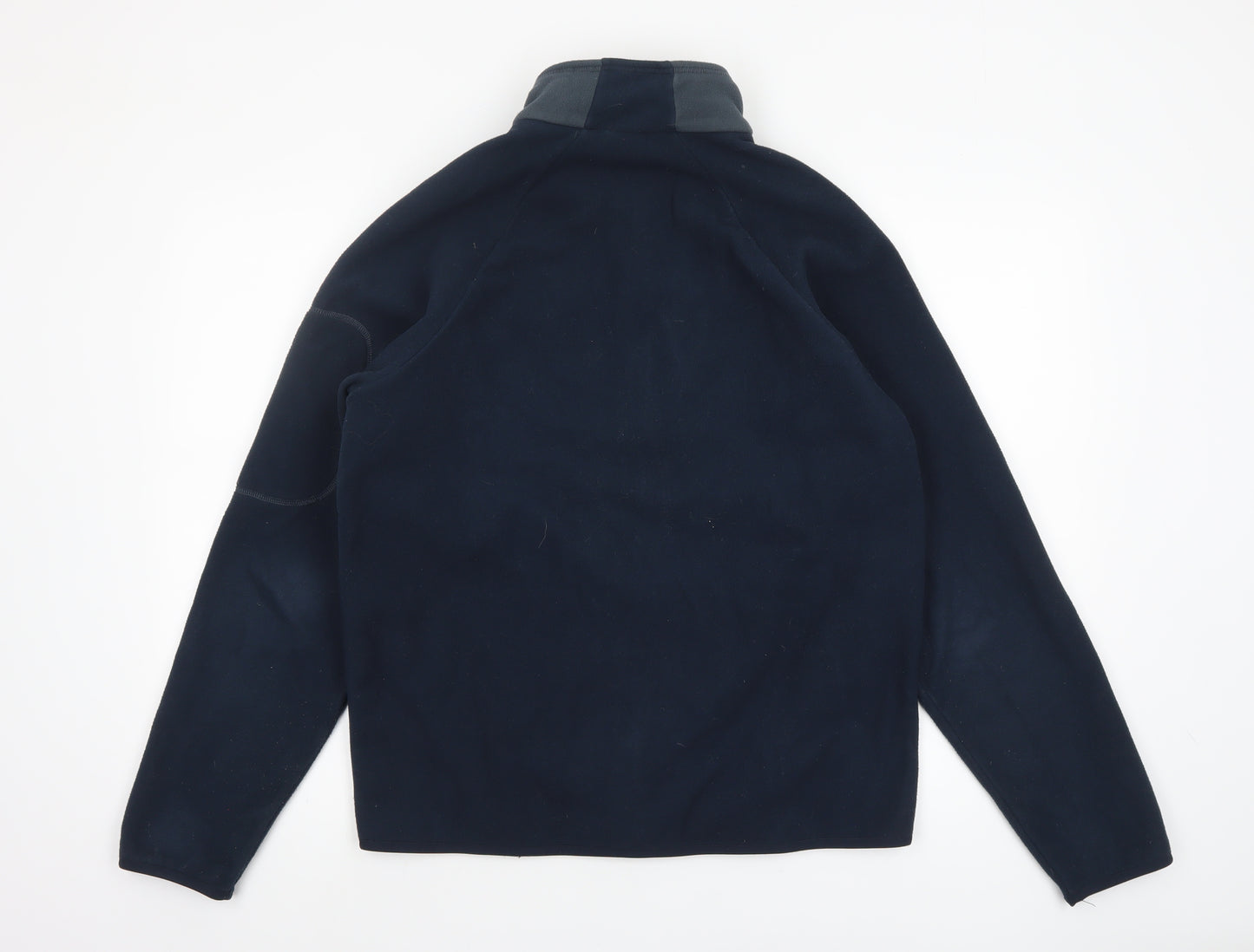 Quechua Men's Blue Fleece Full Zip Jacket L Regular Fit Outdoor