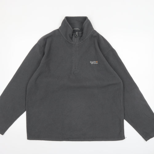 Regatta Men's Grey XL Fleece 1/4 Zip Pullover Sweatshirt Outdoor Top