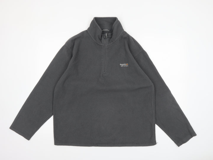 Regatta Men's Grey XL Fleece 1/4 Zip Pullover Sweatshirt Outdoor Top