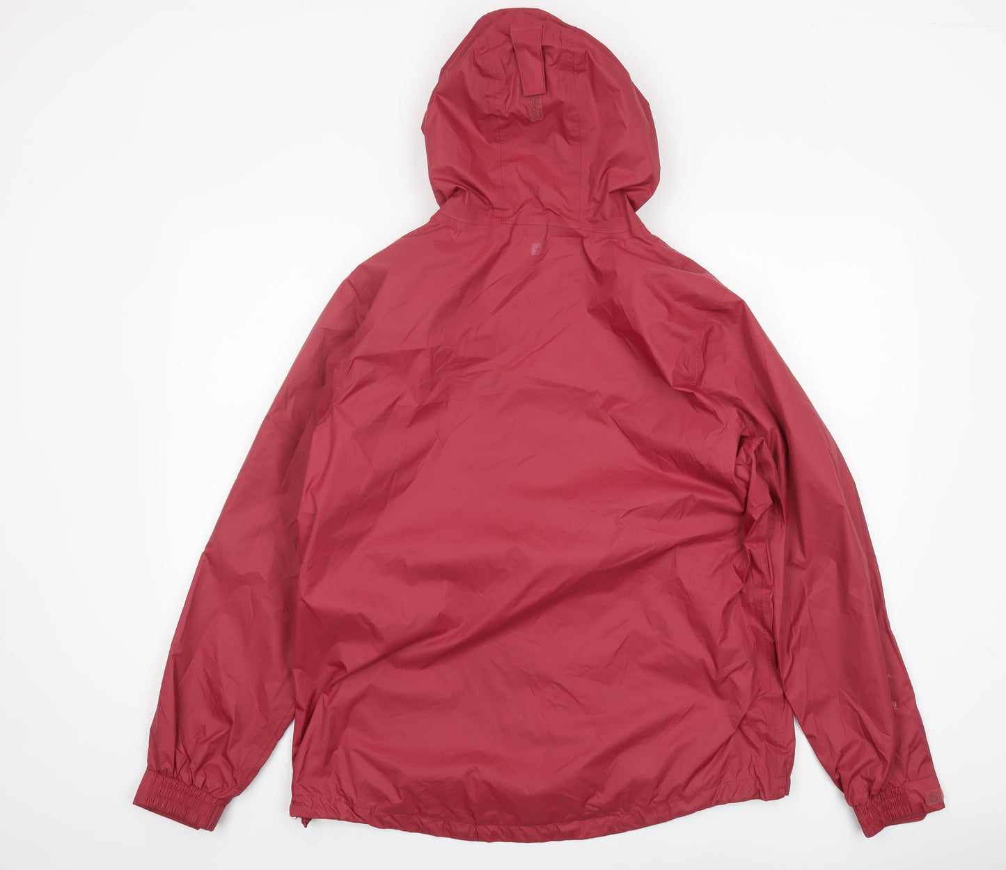 Mountain Warehouse Women Red Waterproof Rain Jacket Size 14 Hooded