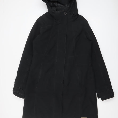 Merrell Womens Black L Waterproof Hooded Parka Coat