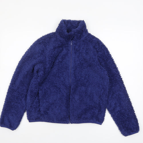 Uniqlo Womens Blue Fleece Full Zip Jacket XS Lightweight