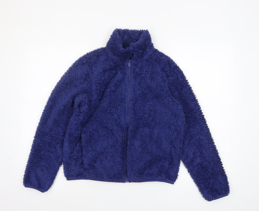 Uniqlo Womens Blue Fleece Full Zip Jacket XS Lightweight
