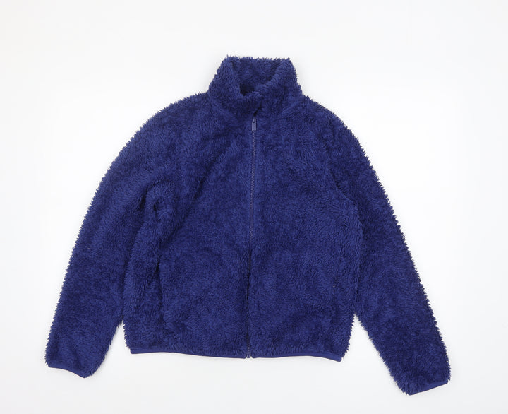 Uniqlo Womens Blue Fleece Full Zip Jacket XS Lightweight