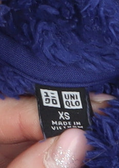 Uniqlo Womens Blue Fleece Full Zip Jacket XS Lightweight