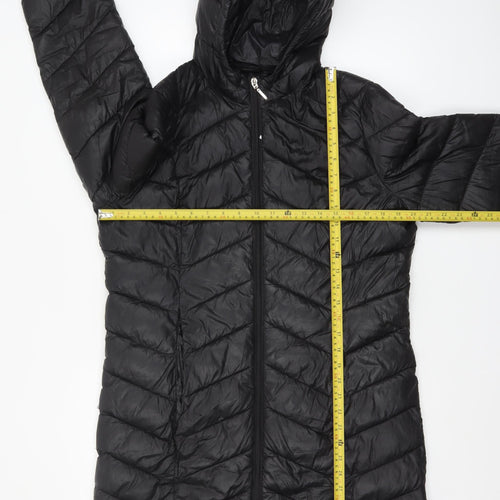 Principles Women’s Black Size 14 Long Hooded Puffer Coat