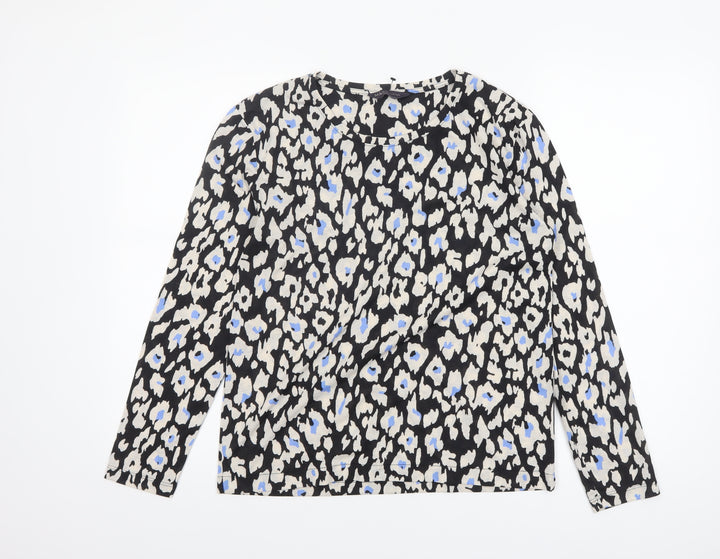 Marks and Spencer Women’s Multicoloured Animal Print Long Sleeve Blouse Size 8
