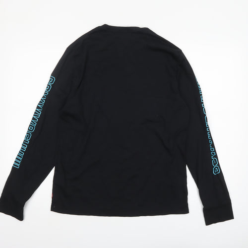 Levi's Men Black Star Wars Long Sleeve Crew Neck T-Shirt Size M