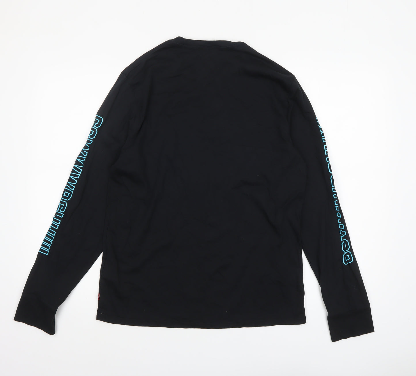 Levi's Men Black Star Wars Long Sleeve Crew Neck T-Shirt Size M