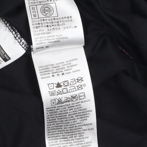 Levi's Men Black Star Wars Long Sleeve Crew Neck T-Shirt Size M