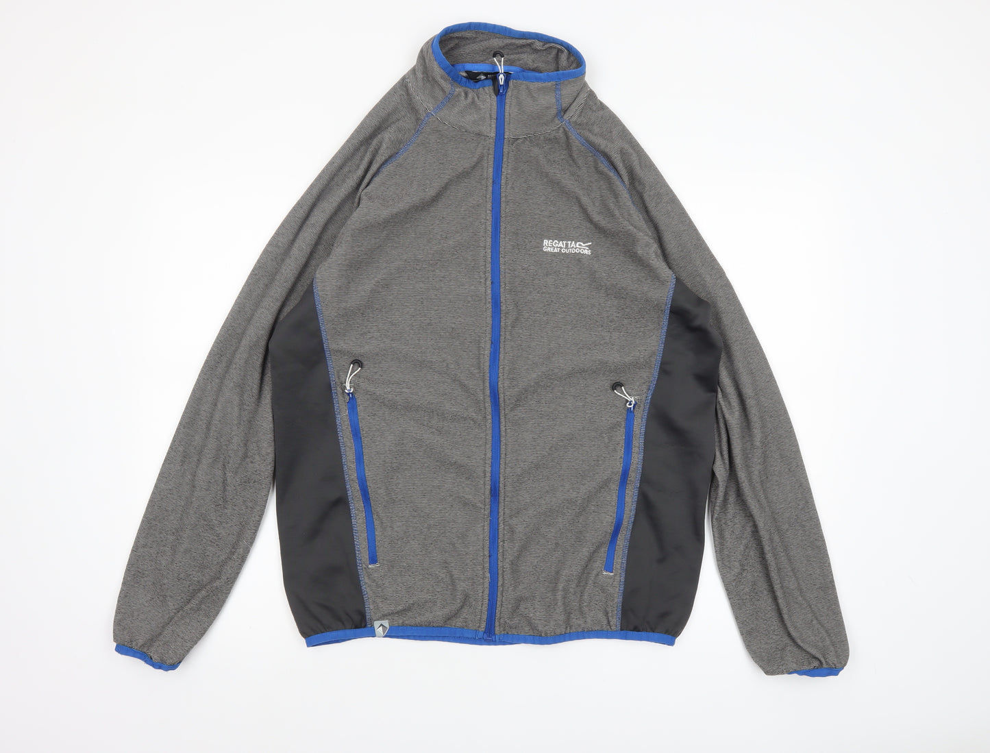 Regatta Men’s Grey Softshell Full Zip Jacket Size L Outdoor Sports