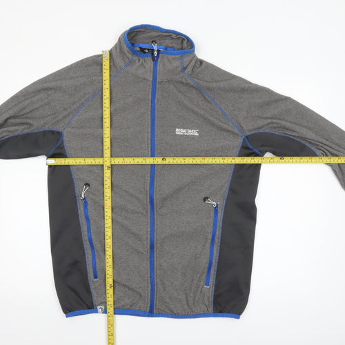 Regatta Men’s Grey Softshell Full Zip Jacket Size L Outdoor Sports