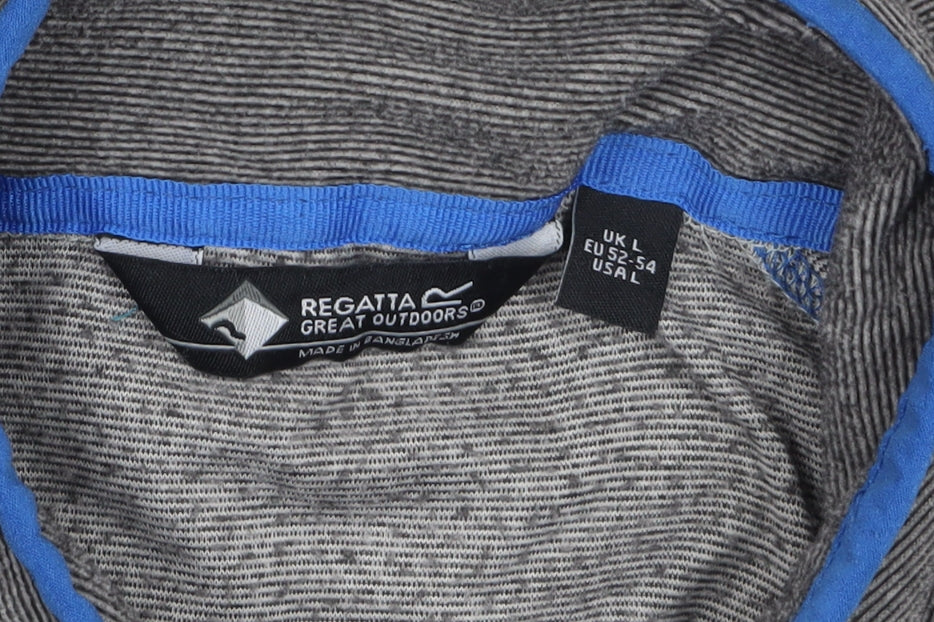 Regatta Men’s Grey Softshell Full Zip Jacket Size L Outdoor Sports
