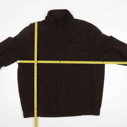 Thomas Nash Men's Brown L Basic Full Zip Jacket