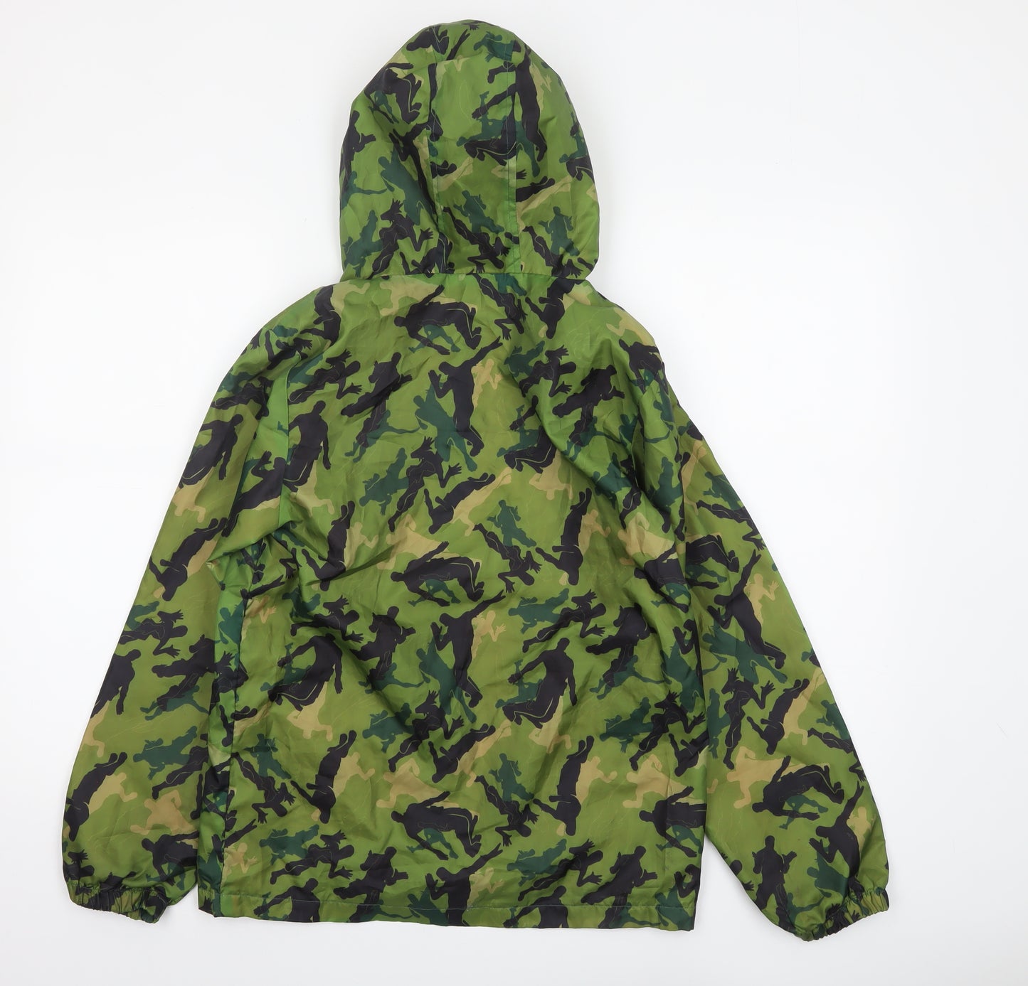 Fortnite Boys Green Camouflage Hooded Windbreaker Jacket XL