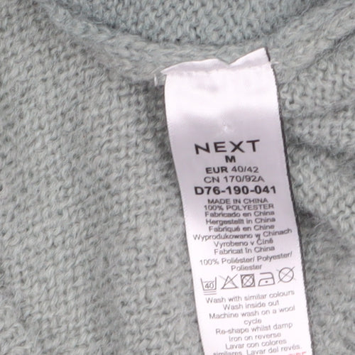 NEXT Women’s Green Beaded Knit Long Sleeve V-Neck Cardigan Size 14