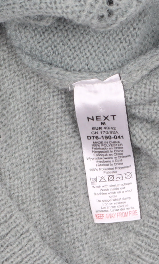 NEXT Women’s Green Beaded Knit Long Sleeve V-Neck Cardigan Size 14