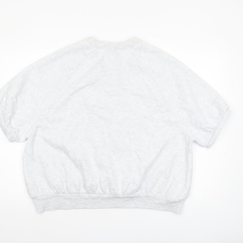 River Island Womens Grey NYC 1988 Relaxed Jersey T-Shirt Size L