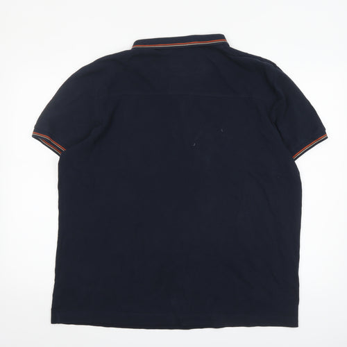 Spectre Men's Blue 2XL Cotton Polo Shirt Short Sleeve Classic Fit