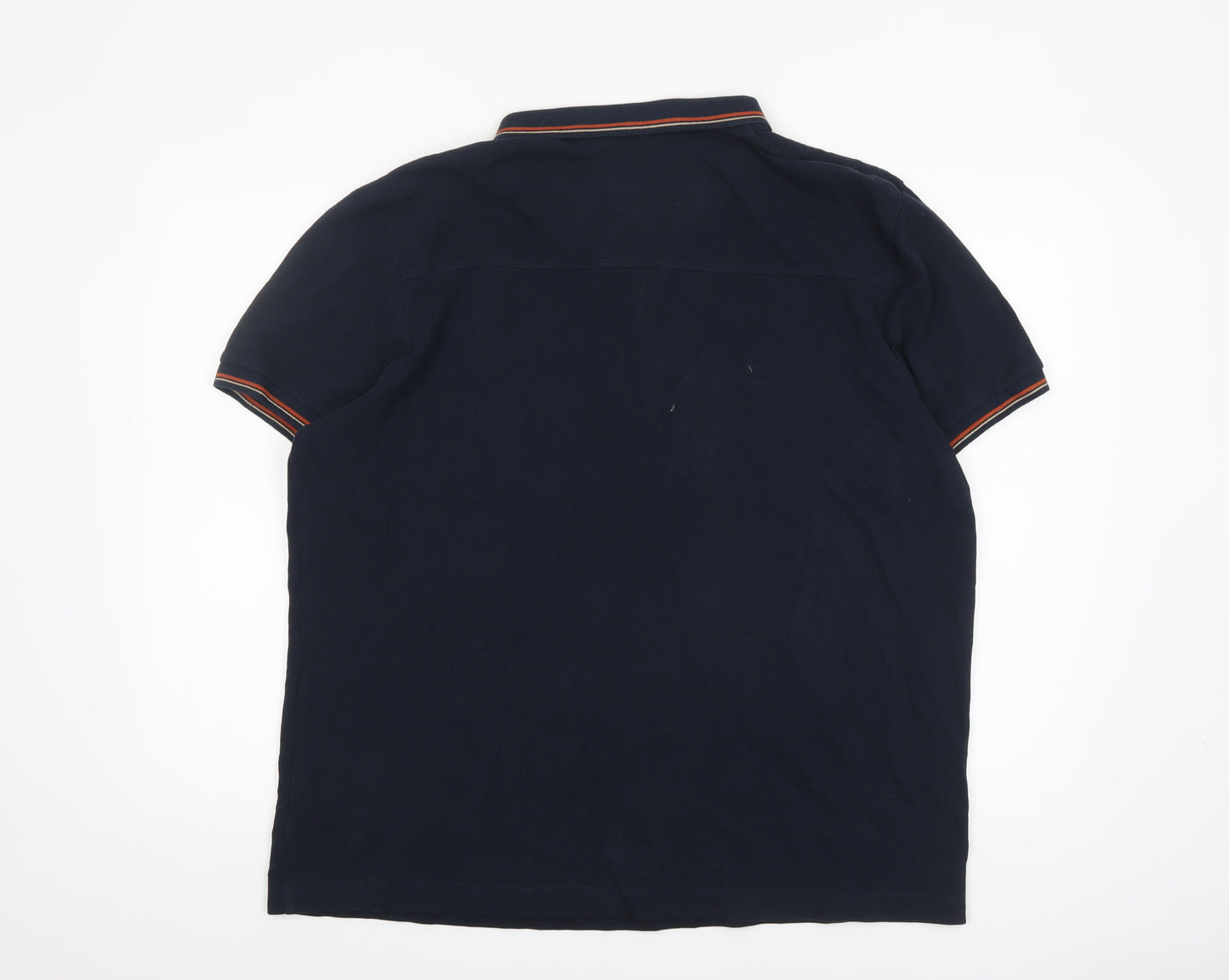 Spectre Men's Blue 2XL Cotton Polo Shirt Short Sleeve Classic Fit