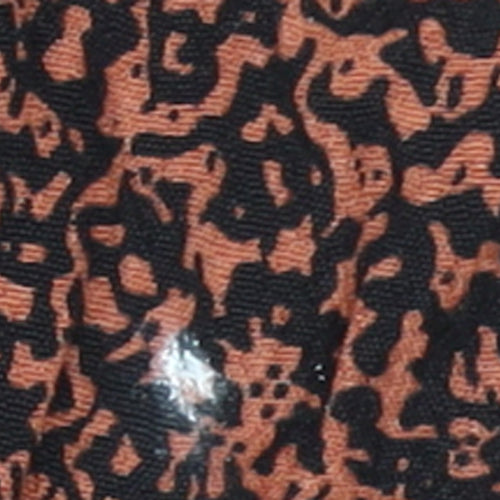 Oasis Women Brown Animal Print A-Line Belted Dress UK 8