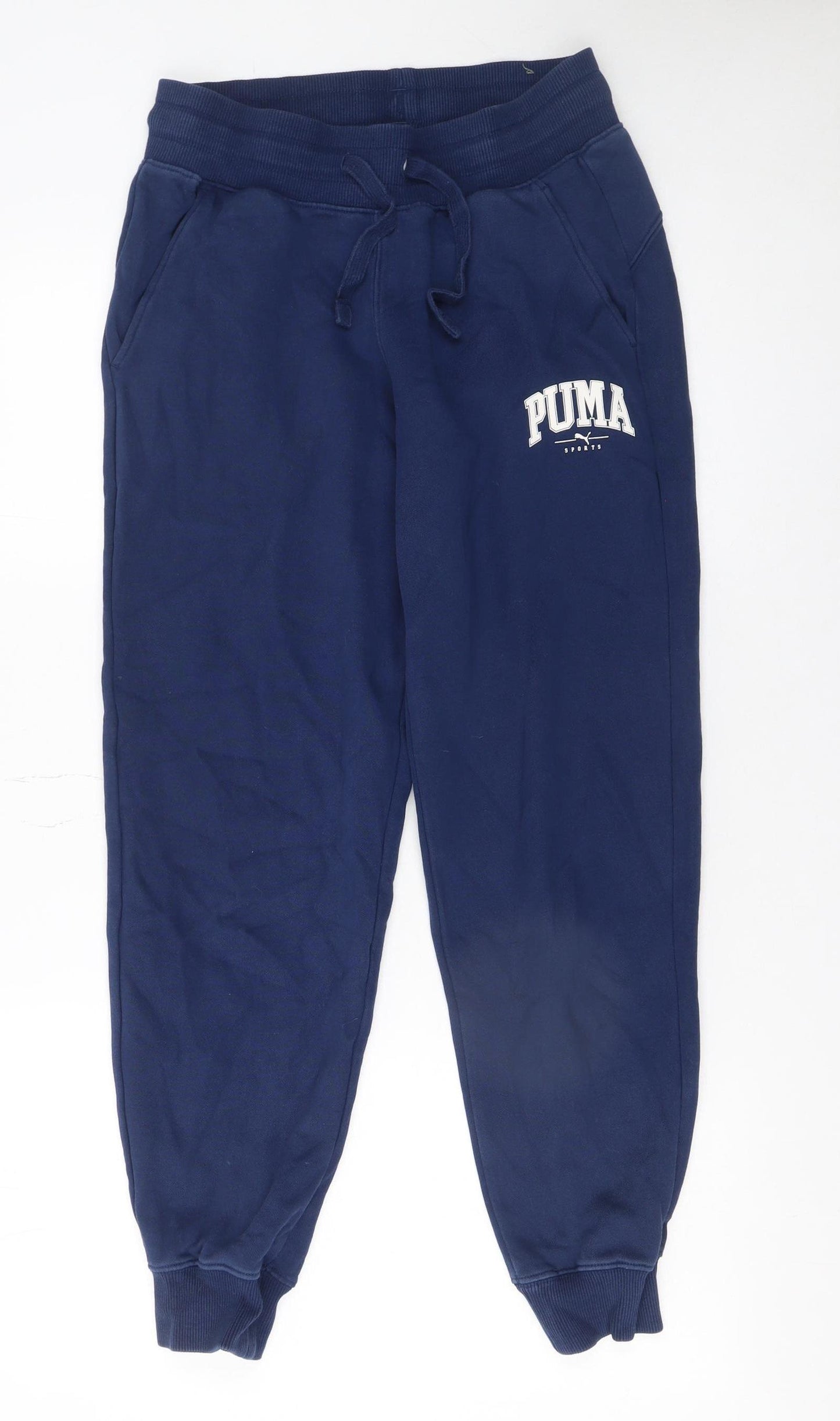 Puma Women's Blue XS Jogger Sweatpants Cotton Blend