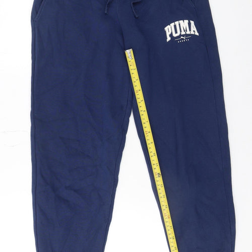 Puma Women's Blue XS Jogger Sweatpants Cotton Blend